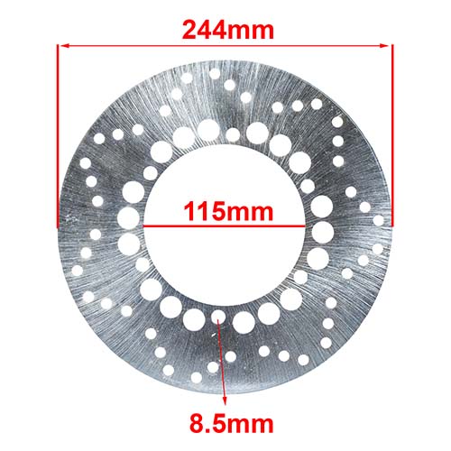 DISCO DE FRENO YAMAHA GENESIS / FZR 600 / SECA2 TRASERO HYD (D8047)