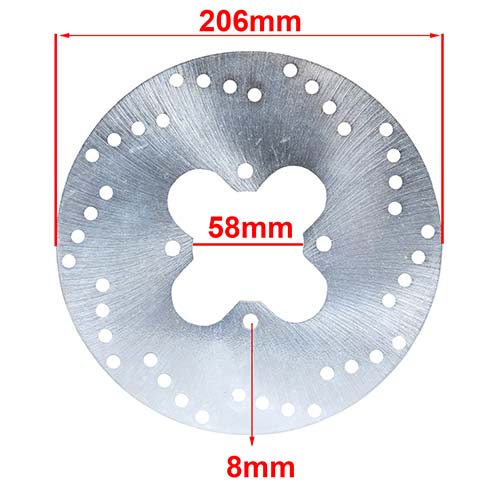 DISCO DE FRENO HONDA TRX 200 TRASERO HYD (D8064)