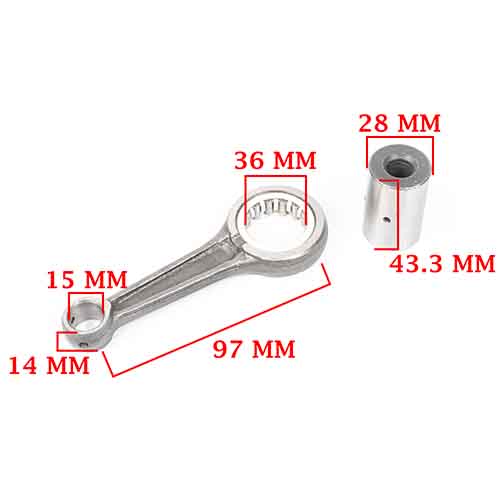 BIELA JAWA RVM 350 (4T)/ SPYDER/ DAYTONA/ BOBBER/ CAFÉ RACER (4T) CREUSO (2986-000)