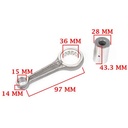 BIELA JAWA RVM 350 (4T)/ SPYDER/ DAYTONA/ BOBBER/ CAFÉ RACER (4T) CREUSO (2986-000)