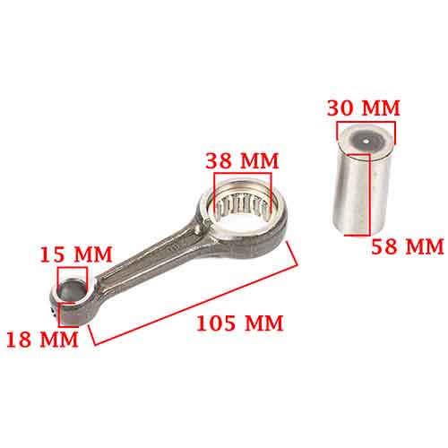 BIELA MOTOMEL 200 DAKAR (MUÑON 30mm) CHICA CREUSO (2796-000)