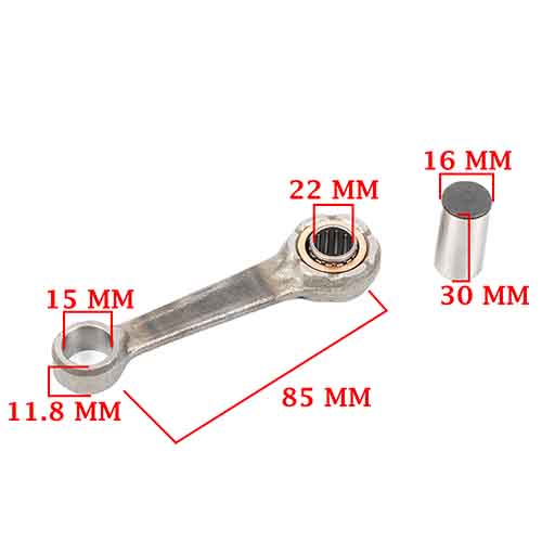 BIELA ZANELLA 50 V1/ V3/ DUE/ SOL/ FIRE/ CARGA CREUSO (2301-000)