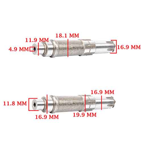 CONJUNTO ARBOL SECUNDARIO ZANELLA 70/ 90 SOL AUTOMATIC/ MONOMARCHA (4T) CREUSO (4141-000)