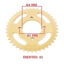 CORONA DE TRANSMISION GUERRERO GR1 150 / GRM/ 200 GR1/ GPR ( Z41) CREUSO (3282-ARG)