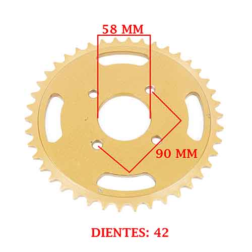 CORONA DE TRANSMISION GUERRERO GXR 200 17- (Z42) CREUSO (3274-ARG)