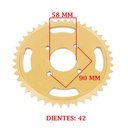 CORONA DE TRANSMISION GUERRERO GXR 200 17- (Z42) CREUSO (3274-ARG)
