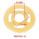 CORONA DE TRANSMISION GUERRERO-MAGIC GR1 150 / GRM/ 200 GR1/ GPR (Z38) CREUSO (1464-ARG)