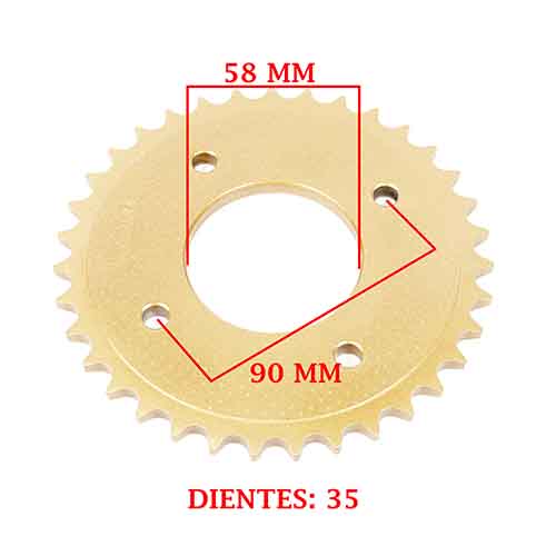 CORONA DE TRANSMISION HONDA C100 BIZ/ 105 C BIZ/ CUB/ MB/ H (Z35) CREUSO (930-ARG)