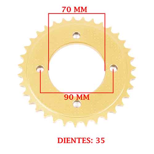 CORONA DE TRANSMISION HONDA C125 BIZ/ GP/ FULL (Z35) CREUSO (1390-ARG)