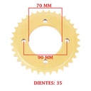 CORONA DE TRANSMISION HONDA C125 BIZ/ GP/ FULL (Z35) CREUSO (1390-ARG)