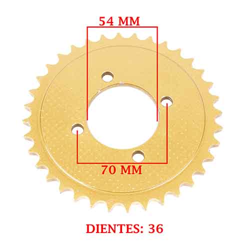 CORONA DE TRANSMISION HONDA C90 ECONO-POWER/ 70C DD (Z36) CREUSO (950-ARG)
