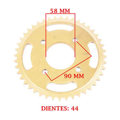 CORONA DE TRANSMISION HONDA CBX 150 AERO / 125 XL (Z44) CREUSO (938-ARG)