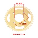 CORONA DE TRANSMISION HONDA CBX 150 AERO / 125 XL (Z44) CREUSO (938-ARG)