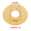 CORONA DE TRANSMISION MONDIAL TD 200 (Z48 6 AGUJEROS) CREUSO (3390-ARG)