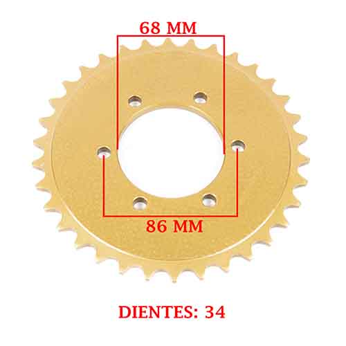 CORONA DE TRANSMISION TIBO 250 (CALLE) (Z34) CREUSO (1570-ARG)