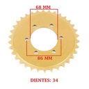 CORONA DE TRANSMISION TIBO 250 (CALLE) (Z34) CREUSO (1570-ARG)