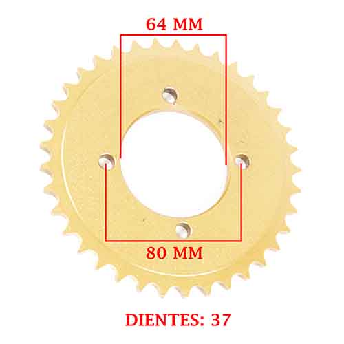 CORONA DE TRANSMISION YAMAHA T105 CRYPTON /ES (Z37) CREUSO (1176-ARG)