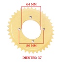 CORONA DE TRANSMISION YAMAHA T105 CRYPTON /ES (Z37) CREUSO (1176-ARG)