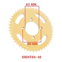 CORONA DE TRANSMISION YAMAHA XTZ 125 (Z34) CREUSO (1232-ARG)