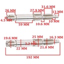 EJE SECUNDARIO (LARGO) (22mm VARIEDAD) ZANELLA 250 PATAGONIAN EAGLE CREUSO (4392-000)