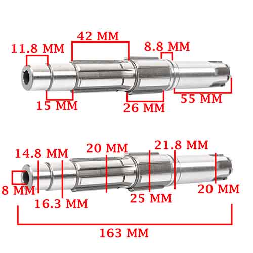 EJE SECUNDARIO APPIA 150 BREZZA/ STRONGER CREUSO (3646-000)