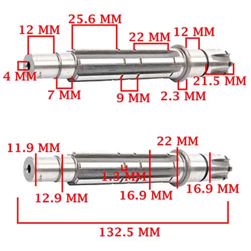 EJE SECUNDARIO BAJAJ 135 ROUSER -LS CREUSO (7959-000)