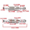 EJE SECUNDARIO BAJAJ 220 ROUSER/ NAKED/ AVENGER CUSTOM (4T) CREUSO (7979-000)