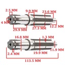 EJE SECUNDARIO HONDA 100 WAVE NF-M3/ MH3/ FULL/ WAVE SERIE II (+2011) 110 NF NEW WAVE (4T) CREUSO (3527-000)