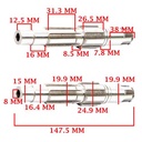EJE SECUNDARIO HONDA 125 CG (MODELO VIEJO) (4T) CREUSO (1132-000)