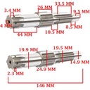 EJE SECUNDARIO HONDA 200 CBX BRASIL CREUSO (8153-000)
