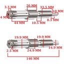 EJE SECUNDARIO HONDA 200 NX BRASIL CREUSO (8150-000)