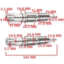 EJE SECUNDARIO MOTOMEL 200 DAKAR/ 200 SR/ 200 SKUA/ 200 SIRIUS/ SUPERMOTARD CREUSO (5816-000)