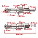 EJE SECUNDARIO YAMAHA 125 YBR E/ED-FULL/ KS/ R CREUSO (7159-000)