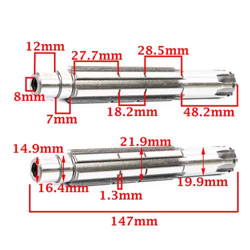 EJE SECUNDARIO ZANELLA 200 ZR - OHC CREUSO (8335-000)