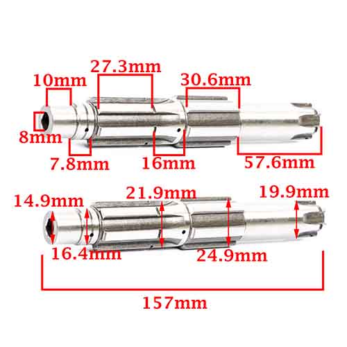 EJE SECUNDARIO ZANELLA 250 ZR - GTA CREUSO (8321-000)