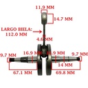 CIGUEÑAL COMPLETO ZANELLA DUE 50 CREUSO (2400-000)
