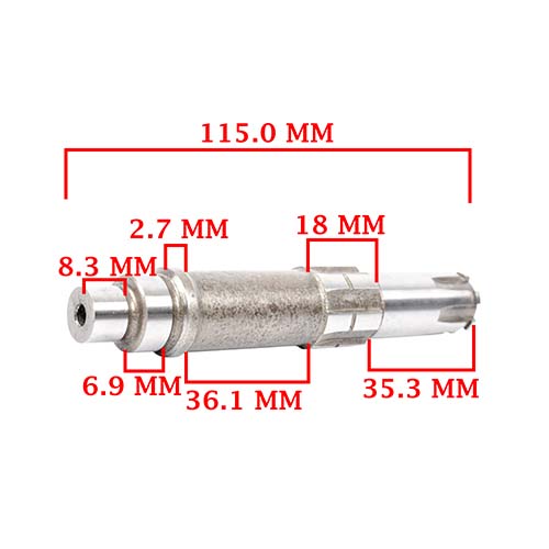 CONJUNTO ARBOL SECUNDARIO ZANELLA 70/ 90 SOL AUTOMATIC/ MONOMARCHA (4T) CREUSO (4141-000)