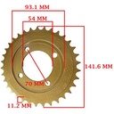 CORONA DE TRANSMISION GILERA 110 SMASH (Z34) CREUSO (1454-ARG)