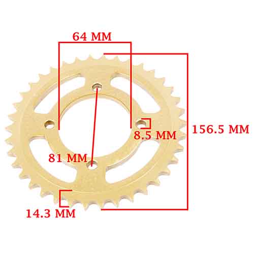 CORONA DE TRANSMISION GUERRERO GR1 150 / GRM/ 200 GR1/ GPR (Z38) CREUSO (3280-ARG)