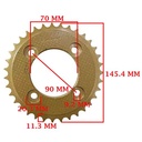 CORONA DE TRANSMISION HONDA POP 100 (OHC) (C/PLANOS) (Z35) CREUSO (1484-ARG)