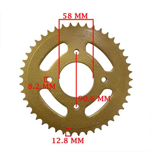 CORONA DE TRANSMISION SUZUKI GP 125 (Z45) CREUSO (1316-ARG)