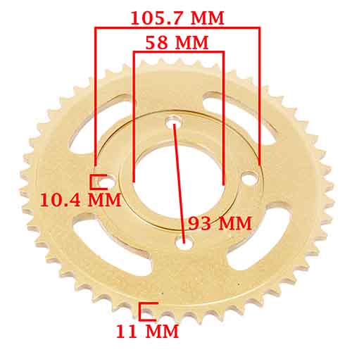 CORONA Y PIÑON BETA TR 200 MOTARD (48-15) CREUSO (9550-KIT)