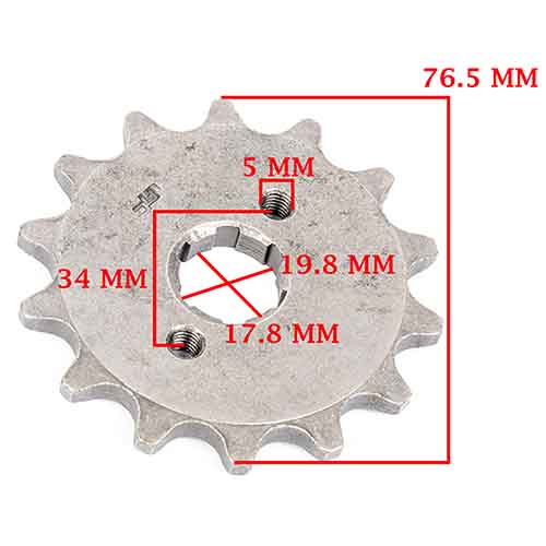CORONA Y PIÑON BRAVA 200 AQUILA (34-14 6 AGUJEROS) CREUSO (9659-KIT)