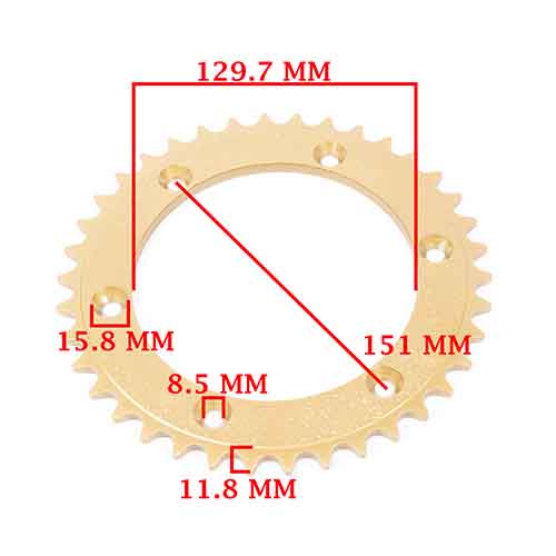 CORONA Y PIÑON HONDA XR 250 TORNADO (38-14) CREUSO (9131-KIT)