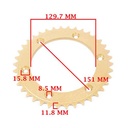 CORONA Y PIÑON HONDA XR 250 TORNADO (38-14) CREUSO (9131-KIT)