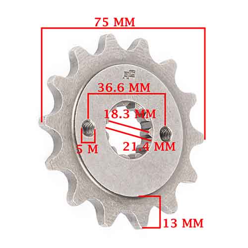 CORONA Y PIÑON HONDA XR 250 TORNADO (38-14) CREUSO (9131-KIT)