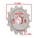 CORONA Y PIÑON HONDA XR 250 TORNADO (38-14) CREUSO (9131-KIT)