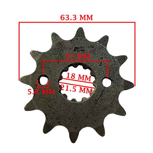 CORONA Y PIÑON HONDA XR 250 TORNADO (45-12) CREUSO (9134-KIT)