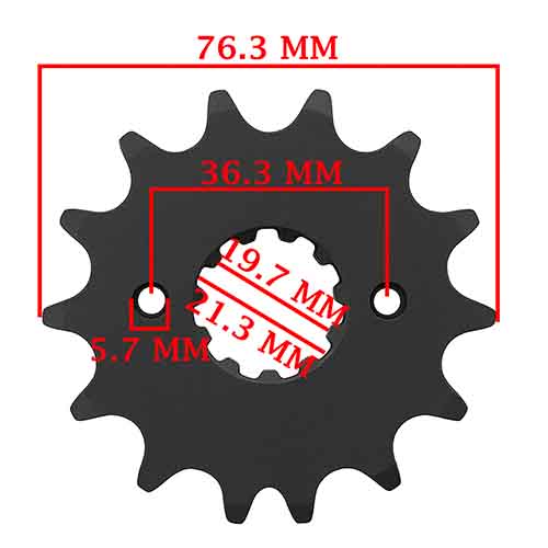 CORONA Y PIÑON HONDA XR 250 TORNADO (PRO-CEMENTADO NEGRO) (38-14) CREUSO (9082-KIT)