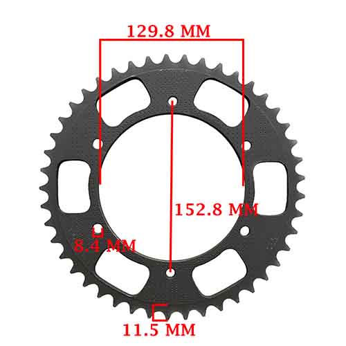CORONA Y PIÑON HONDA XR 250 TORNADO (PRO-CEMENTADO NEGRO) (45-13) CREUSO (9087-KIT)